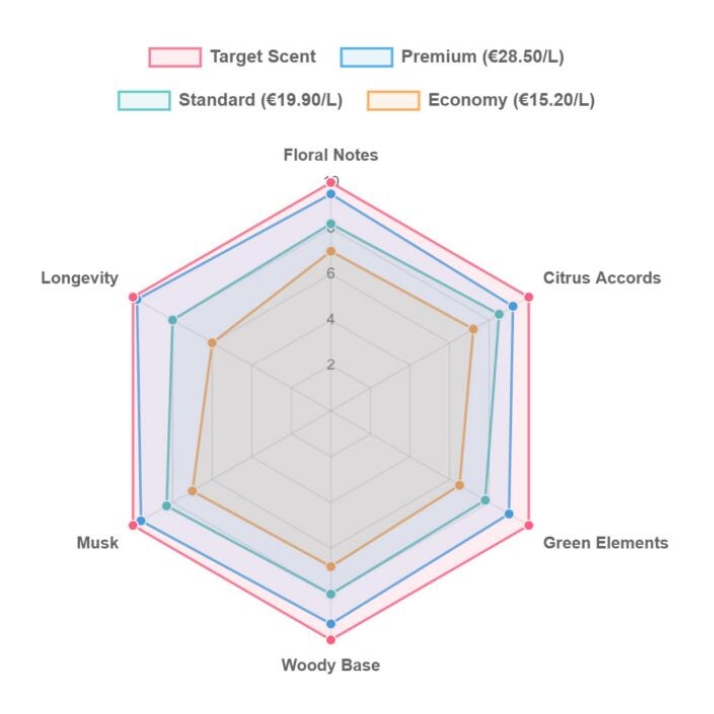 Illat megfelelő radardiagram