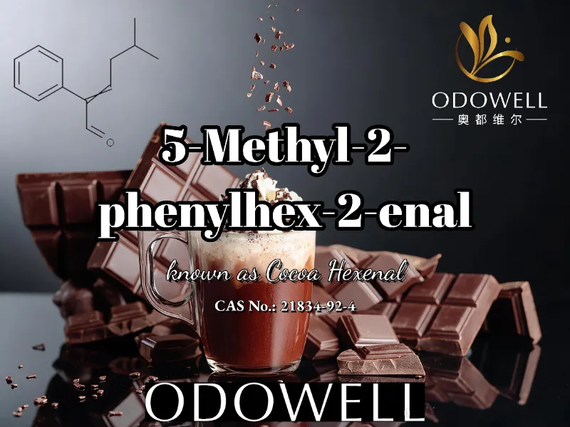 Az ODOWELL az 5-metil-2-fenilhex-2-enalt kakaó-, csokoládé- és mokkás alkalmazásokhoz ajánlja