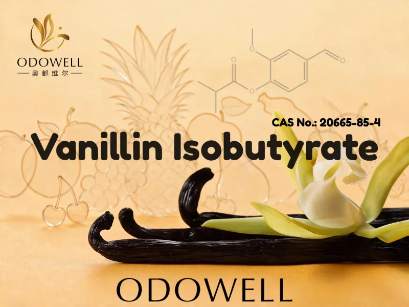 Az ODOWELL a vanillin izobutirátot édes, krémes és ínyenc illatokhoz ajánlja